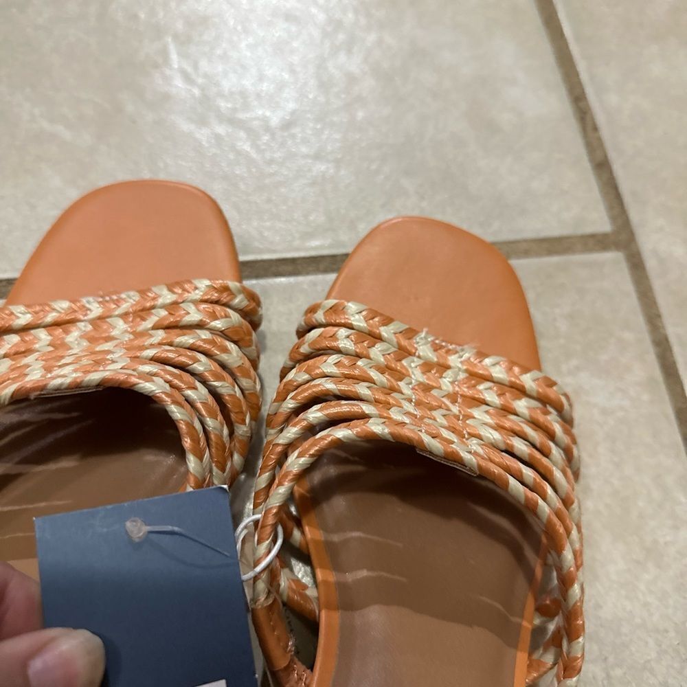 Universal Thread Orange Pink Rachel Shoe Mule Slide Heels NWT Size 8 - Picture 4 of 7